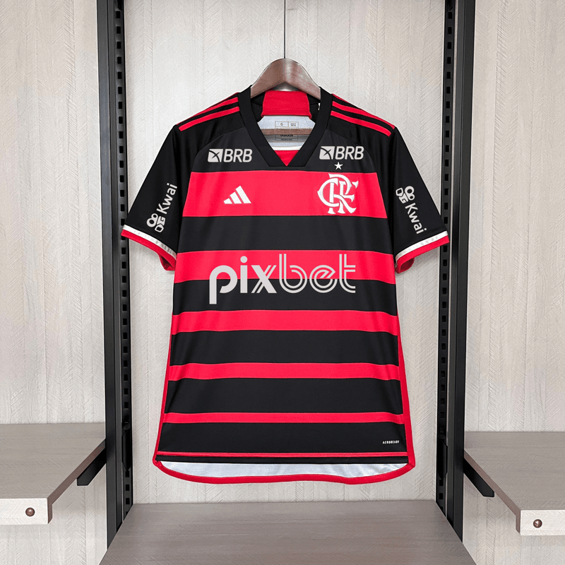 Camisa Adidas Flamengo I 2024 Com Patrocínio