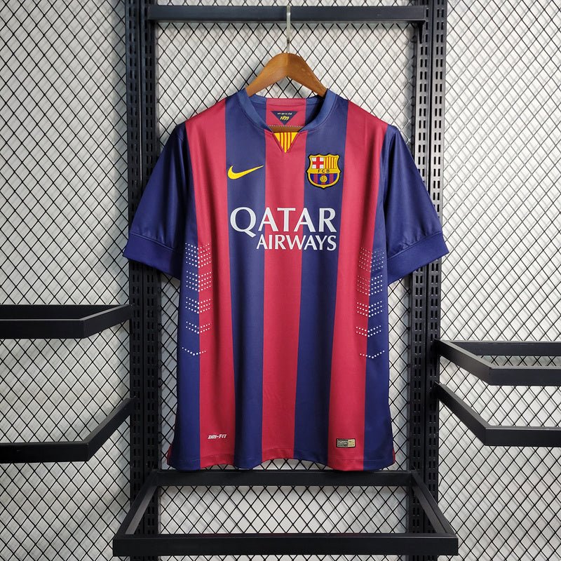 Camisa Barcelona Retrô 2015 Azul e Grená - Nike
