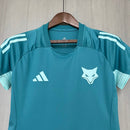 Camisa Cruzeiro 25/26 Treino Adidas - Azul Turquesa+Branco - (Feminina)