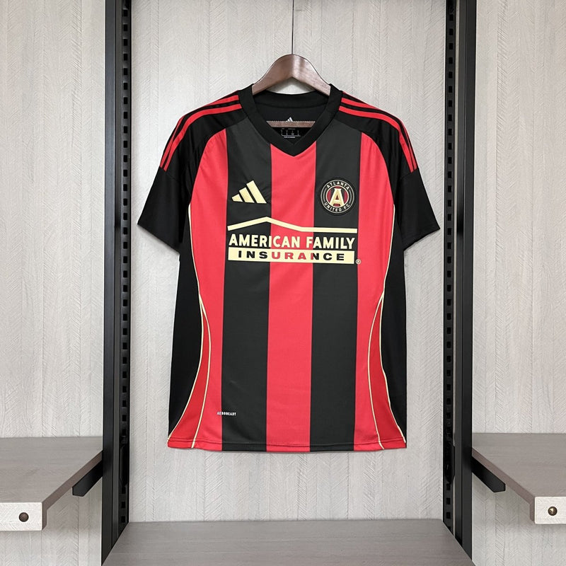 Camisa da Atlanta united  Home 2025 Preto e Vermelho