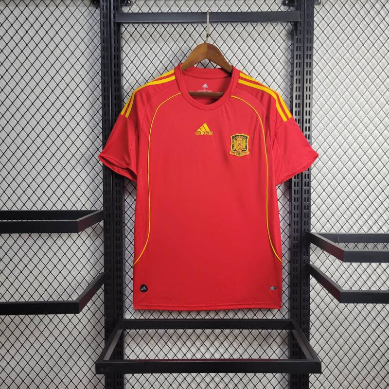 Camisa da Espanha retrô 2010 Casa