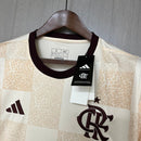 Camisa Flamengo 24/25 Adidas Pre Jogo Masculina - Bege