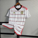 Camisa Flamengo II 23/24 s/n° Torcedor Adidas Masculina - Branca com detalhes em Dourado