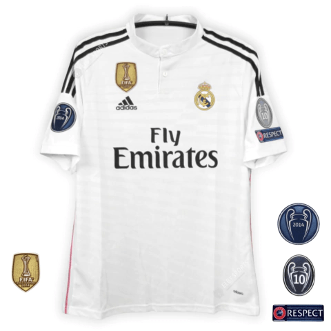 CAMISA REAL MADRID RETRÔ 14/15 - COM PATCH