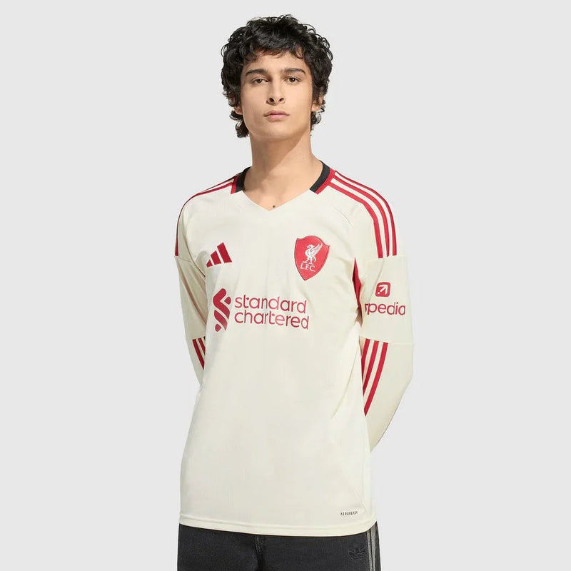 Camisa adidas Liverpool 2025/26 II Manga Longa
