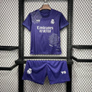 Kit Infantil Real Madrid Away 24/25- Roxo